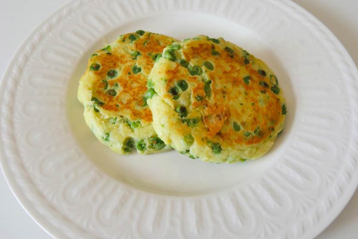 Ricetta per preparare i burger di patate e piselli